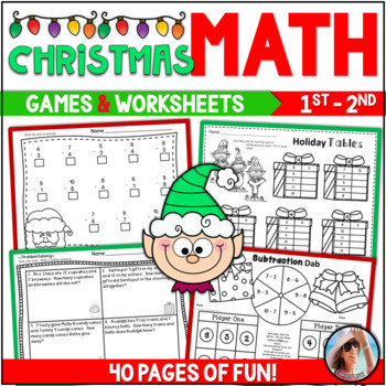 Preview of Christmas Busy Work | Math Games & Worksheets