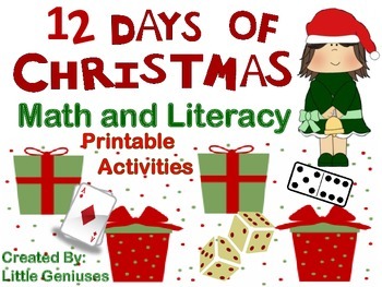 Preview of Christmas Math Games and Literacy Fun
