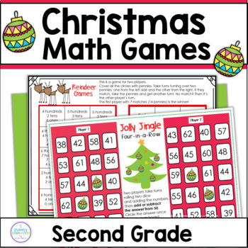 2nd Grade Christmas Math Activities | Addition, Subtraction, Place Value