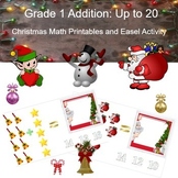 Winter Math Printables & Easel Games: Grade 1 Addition (Up