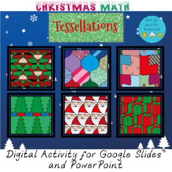 christmas math holiday tessellations digital craft activity tpt