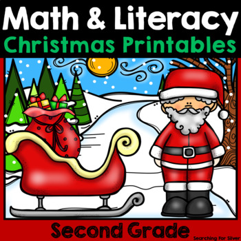 Preview of Christmas Math & Literacy{2nd Grade} Printables