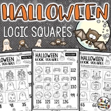 Halloween Math Logic Square Puzzles