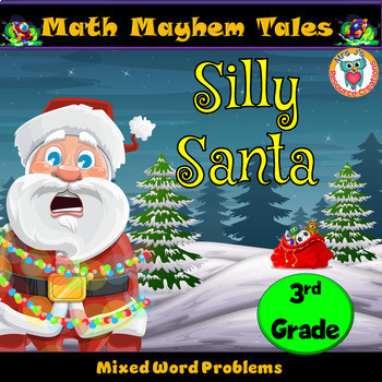 Preview of Christmas Math Word Problems Activity: 3rd Grade - Mixed & Two-Step Problems