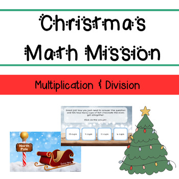 Preview of Christmas Math Mission (Multiplication & Division)