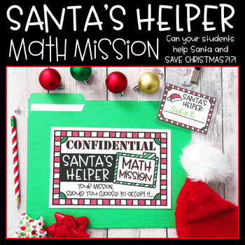 Preview of Christmas Math Mission | Printable & Digital Math Activities | Problem Solving