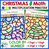 Christmas Math Multiplication Color by Number