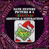 Christmas Math Mystery Picture #5  ~ Addition and Subtraction