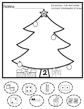Christmas Math Numbers 1-10 by MrsPoncesTk | Teachers Pay Teachers