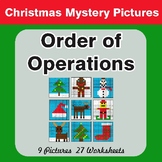 Christmas Math: Order of Operations - Color-By-Number Math