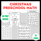 Christmas Math Packet Pre-K