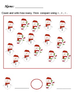 Preview of Christmas Math PreK-1st