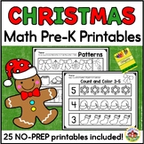 Christmas Math Preschool Printables
