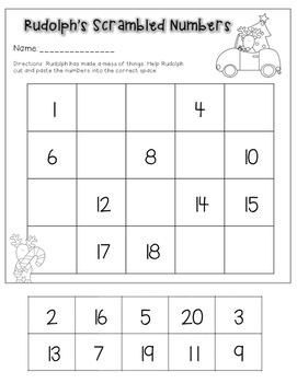 christmas math printables numbers 11 20 by bama girl in a