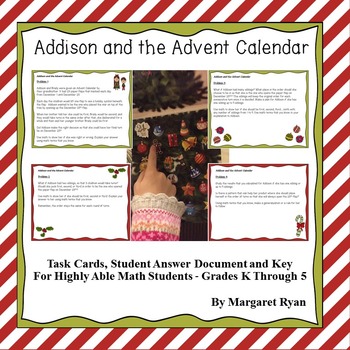 Preview of Addison and the Advent Calendar~Christmas Math - Problem Solving