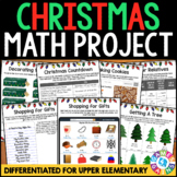 4th, 5th & 6th Grade Christmas Math Project Activities Wor
