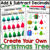 Christmas Math Project - Decorate a Christmas Tree Adding 