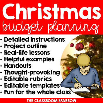 Preview of Christmas Math Project: Personal Finance, Budgeting, and Holiday Planning