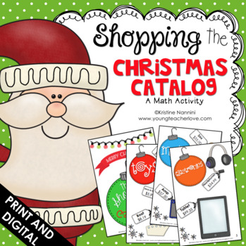 Preview of Christmas Math Project - Shopping the Catalog - Google Classroom