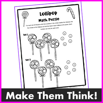 free christmas math worksheet puzzles by games 4 learning tpt