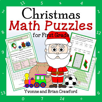 Preview of Christmas Math Puzzles - 1st Grade | Math Enrichment | Fast Finishers