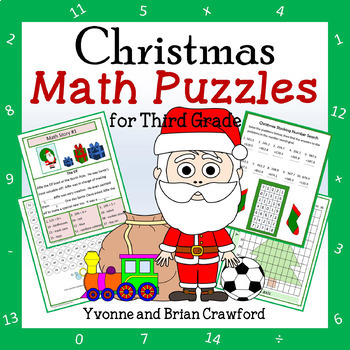 Preview of Christmas Math Puzzles - 3rd Grade | Math Enrichment | Fast Finishers