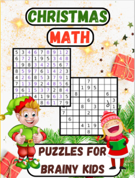 Preview of Christmas Math Puzzles For Brainy Kids