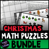 Christmas Math Puzzles Mini Bundle - Middle School Christm