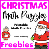 Free Christmas Math Worksheet Puzzles