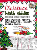 Christmas Math Riddle Printables