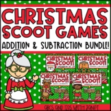 Christmas Scoot Games BUNDLE! (Addition & Subtraction Within 20)