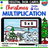 Christmas Math Single Digit Multiplication Fact Practice B
