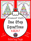 Christmas Math Solving Equations One Step Equations No Neg