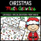 Christmas Math - Special Education - Life Skills - Print &