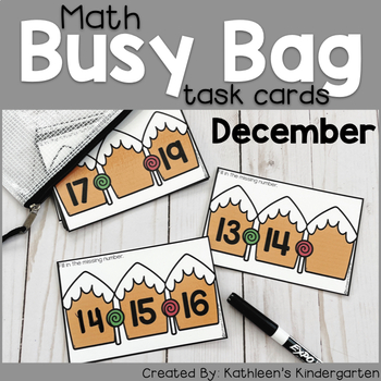 Preview of Christmas Math Task Cards