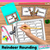 Christmas Math Task Cards for 4th Grade: Rounding: Math Ce