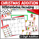 Christmas Math | Two Digit Addition December Activities fo