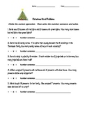 Christmas Math Word Problems