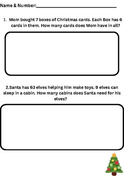 Christmas Math Word Problems by Olivia Jones | TPT