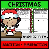 Christmas Math Word Problems - Addition - Subtraction - Sp