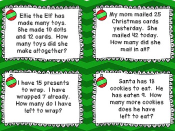 Christmas Math Word Problems by Teaching Second Grade  TpT