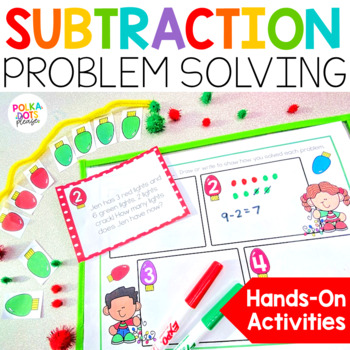 Preview of Christmas Math Word Problems | Christmas Subtraction Worksheets