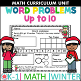 Christmas Math Word Problems Up to 10