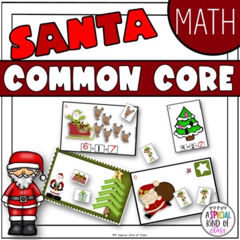 Preview of Santa Kindergarten Math Centers Aligned to Common Core