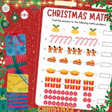 Christmas Math Worksheet | Christmas Math Activities