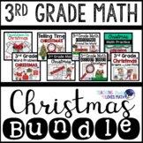 Christmas Math Worksheets 3rd Grade Bundle