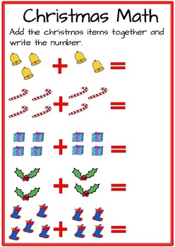 Free Christmas Math Worksheets by Giggles English Publishing | TPT