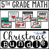 Christmas Math Worksheets 5th Grade Bundle