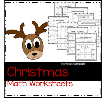 Preview of Christmas Math Worksheets