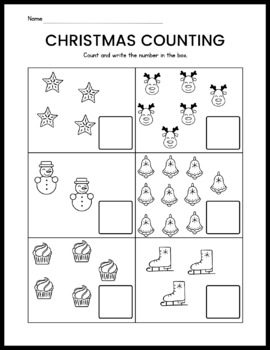 Christmas Math Worksheets by Owl Class Room | TPT
